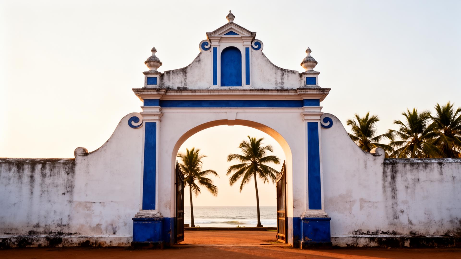 Portuguese colonial archway in Goa